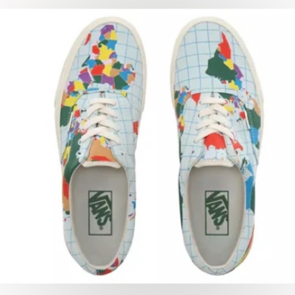 VANS Era Canvas Save Our Planet World Map Sneakers Shoes size 12 - Picture 3 of 14